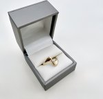 9ct. Gold Ring - Contemporary Abstract Design. JUST IN.