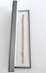 9ct. Gold Figure-of-Eight Eternity Bracelet. NEW STOCK.