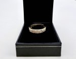 9ct. Gold Diamond 2-Row Half Eternity Ring. NEW STOCK. SOLD.