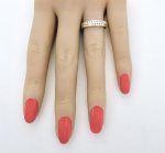 9ct. Gold Diamond 2-Row Half Eternity Ring. NEW STOCK.