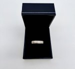 9ct. Gold Diamond 2-Row Half Eternity Ring. NEW STOCK. SOLD.