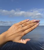 9ct. White Gold Diamond Half Eternity Ring.  NEW STOCK.