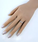 9ct. White Gold Diamond Half Eternity Ring.  NEW STOCK.