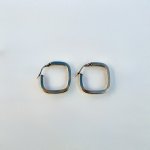 9ct. Yellow Gold Square Hoop Earrings. NEW STOCK. 