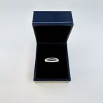9ct. White Gold Three-Row Half Eternity Ring. NEW STOCK.