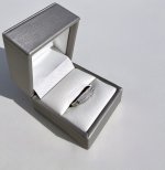 9ct. White Gold Three-Row Half Eternity Ring. NEW STOCK.