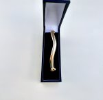 Contemporary 9ct. Yellow Gold Wave Bangle. NEW STOCK.