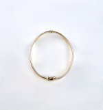 Contemporary 9ct. Yellow Gold Wave Bangle. NEW STOCK.