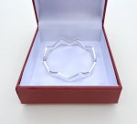 Silver Zig-Zag Bangle. NEW STOCK.