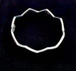 Silver Zig-Zag Bangle. NEW STOCK.