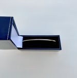 Hallmarked Italian Slim 9ct. Yellow Gold Bangle. NEW STOCK.