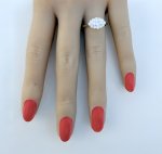 18ct. Yellow Gold Diamond Oval Set Ring. NEW STOCK.