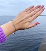 Italian 9ct. Yellow Gold Figaro 7¼" Bracelet. NEW STOCK. 