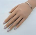 Italian 9ct. Yellow Gold Figaro 7¼" Bracelet. NEW STOCK. 