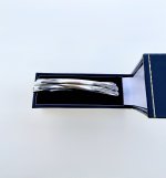 Sterling Silver Intertwined 3-Band Bangle. NEW STOCK.