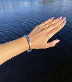 Sterling Silver Intertwined 3-Band Bangle. NEW STOCK.