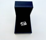 9ct. White Gold Raindance Ring / 12 Diamonds. NEW STOCK.