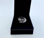 9ct. White Gold Raindance Ring / 12 Diamonds. NEW STOCK.