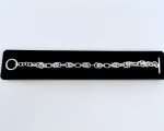 Quality Silver Chain Bracelet with T-Bar Closure. 8". NEW STOCK.