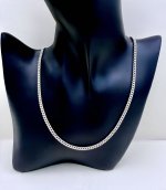Vintage Silver Curb Link Chain 24" NEW STOCK.