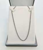 Vintage Silver Curb Link Chain 24" NEW STOCK.