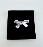 Silver Bow Brooch.  NEW STOCK.