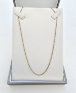 9ct. Yellow Gold Spiral Chain 20½" NEW STOCK.
