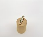 9ct. Yellow Gold Emerald &amp; Diamond Set Infinity Ring. NEW STOCK.