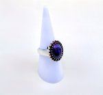 Silver Amethyst &amp; Garnet Ring. NEW STOCK.