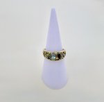 Hallmarked 9ct. Yellow Gold Multi-Gemstone Ring. NEW STOCK.