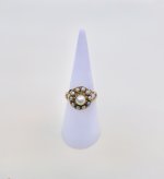 Antique Style Cultured Pearl Ring in 9ct. Yellow Gold. NEW STOCK.
