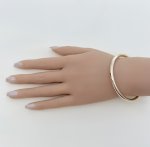 Exquisite 9ct. Yellow Gold Round Bangle. NEW STOCK.