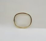 Hallmarked 9ct. Yellow Gold Rectangular Bangle. NEW STOCK.