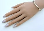 Hallmarked 9ct. Yellow Gold Rectangular Bangle. NEW STOCK.