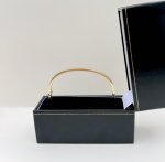Hallmarked 9ct. Yellow Gold Rectangular Bangle. NEW STOCK.