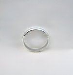 Silver Oval Bangle / Wide Profile. NEW STOCK.