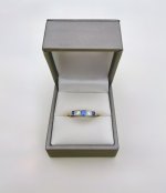Edwardian Sapphire &amp; Diamond Set Ring. NEW IN STOCK.