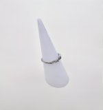 9ct. White Gold Diamond Half Eternity Ring with Leaf-inspired Design. NEW STOCK.