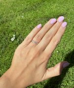 9ct. White Gold Diamond Half Eternity Ring with Leaf-inspired Design. NEW STOCK. SOLD.