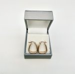 9ct. Yellow Gold Basket-Shaped Double Hoop Earrings. NEW IN STOCK.