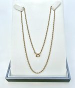 9ct Yellow Gold Multi-Strand Chain Necklace with Bolt Ring Clasp. NEW IN STOCK.