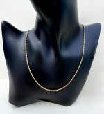 9ct Yellow Gold Multi-Strand Chain Necklace with Bolt Ring Clasp. NEW IN STOCK.