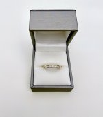 9ct. Yellow Gold Diamond Half Eternity Ring - 11 Diamonds. NEW IN STOCK.