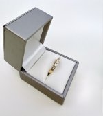 9ct. Yellow Gold Diamond Half Eternity Ring - 11 Diamonds. NEW IN STOCK.
