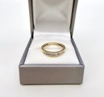 9ct. Yellow Gold Diamond Half Eternity Ring - 11 Diamonds. NEW IN STOCK.