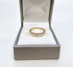 18ct. Yellow Gold Baguette Diamond Half Eternity Ring. NEW IN STOCK.