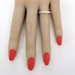 14ct. Yellow Gold Diamond Half Eternity Ring - 14 Diamonds. NEW IN STOCK.
