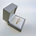 14ct. Yellow Gold Diamond Half Eternity Ring - 14 Diamonds. NEW IN STOCK.