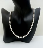 Classic 6mm. Cultured Pearl Single-Row Necklace with 9ct. Yellow Gold Clasp.  NEW IN STOCK.