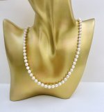 Classic 6mm. Cultured Pearl Single-Row Necklace with 9ct. Yellow Gold Clasp.  NEW IN STOCK.